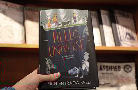 Erin Entrada Kelly's 'Hello, Universe' | Twitter photo
