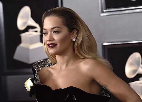 Rita Ora at the 60th annual Grammy Awards | AP