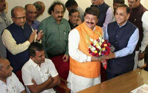 Trivedi's name was proposed by Chief Minister Vijay Rupani and it was backed by the Congress legislative party, led by the Leader of Opposition Paresh Dhanani. (Twitter/Aapnu Vadodara)