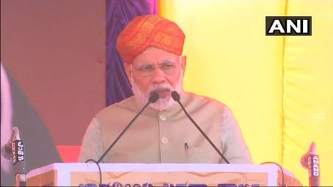 Prime Minister Modi in Karnataka (Twitter | ANI Photo)