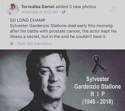 Sylvester Stallone, brother slammed social media reports on death hoax