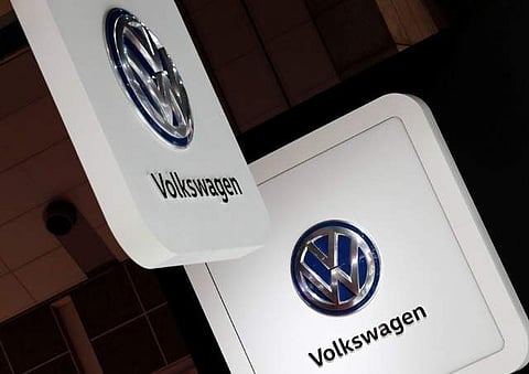 Volkswagen's logos are pictured at the 45th Tokyo Motor Show in Tokyo, Japan October 25, 2017. | Reuters