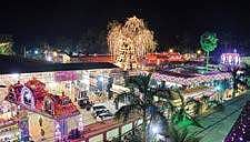 Attukal Devi temple in Thiruvananthapuram all decked up on the eve of the start of annual pongala festival on Thursday | BP Deepu
