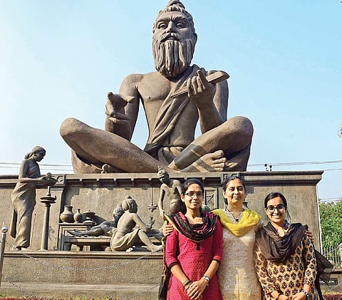 From left: Deepa H, Anju Bisht and Swadha Dwivedi |albin Mathew