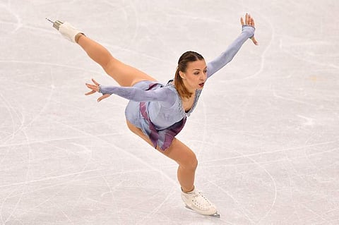 Germany's Nicole Schott competes in the women's single skating free skating of the figure skating event during the Pyeongchang 2018 Winter Olympic Games at the Gangneung Ice Arena. | AFP