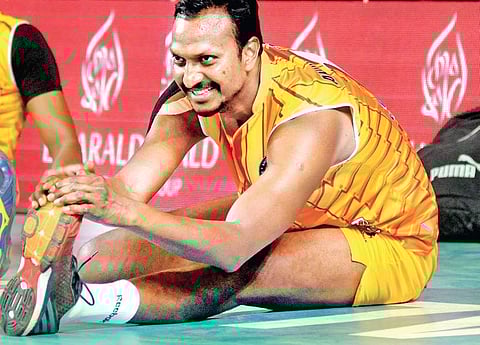 Despite being 40, former national Subba Rao has kept injuries under check. (EPS | A Sanesh)