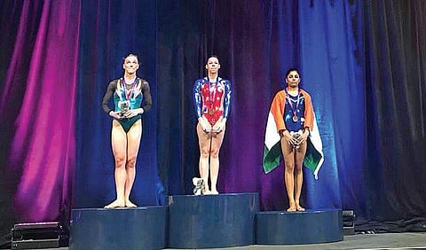 Aruna Budda Reddy (right) scored 13.64 in the final | TWITTER