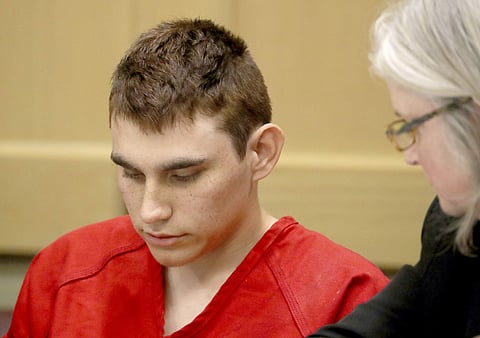 Nikolas Cruz, accused of murdering 17 people in the Florida high school shooting, appears in court . (Photo | AP)