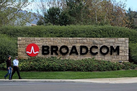 A sign to the campus offices of chip maker Broadcom Ltd | Reuters File Photo