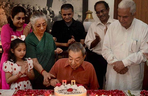 The late Dr Verghese Kurien on his 90th birthday | PTI File Photo