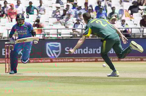 Virat Kohli on his way to a century against South Africa. (AP)