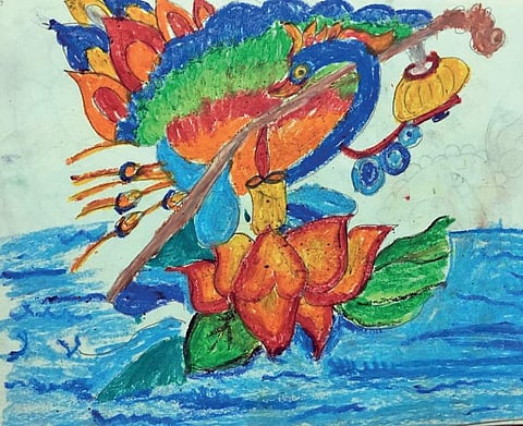 Art child prodigy makes parents and school proud at city competition