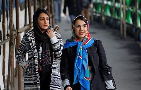 Iranian women wearing hijab walk down a street in the capital Tehran on February 7, 2018. (Photo | AFP)
