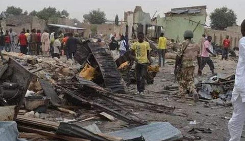 A file photo from Yobe, Nigeria, after a Boko Haram attack | AP