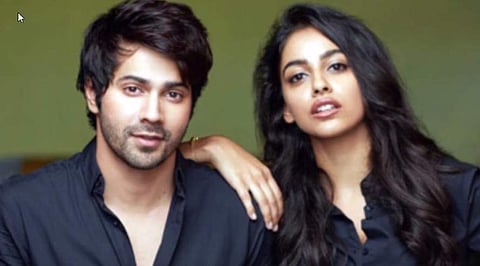 Varun Dhawan with 'October' movie co-star Banita Sandhu (Photo | Youtube screeengrab)