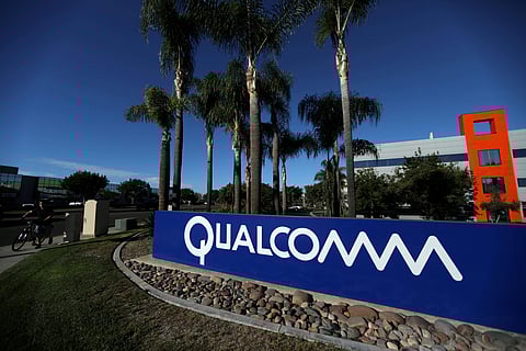 A sign on the Qualcomm campus is seen in San Diego. (Photo | Reuters)