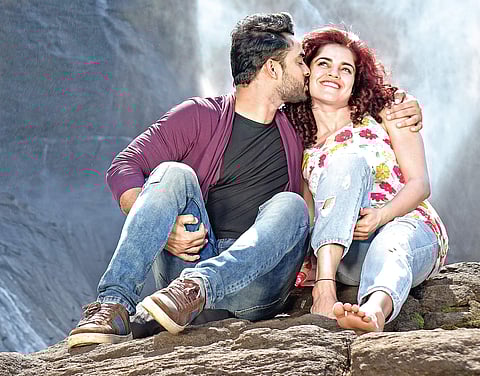 Tovino Thomas and Pia Bajpiee in Abhiyude Katha Anuvinteyum aka Abhiyum Anuvum