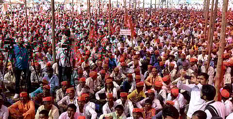 Facing the heat from the opposition and ally Shiv Sena, the BJP-led Maharashtra government today accepted the demands of agitating farmers, including their right to till forest land, leading the cultivators to call off their stir that had turned Mumbai in