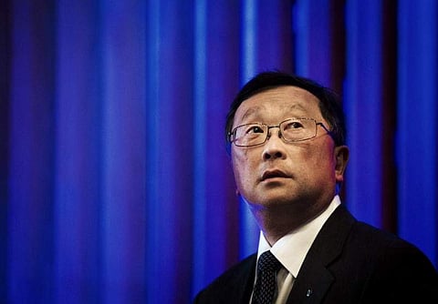 Blackberry CEO John Chen arrives at their annual general meeting for shareholders in Waterloo, Canada | Reuters