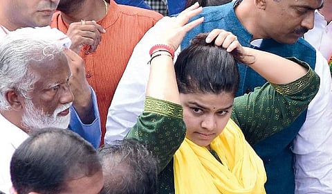 Poonam Mahajan, the MP from Mumbai North Central, stirred a controversy when she said that farmers were being misled by some 'urban Maoists'. (EPS| B P Deepu)