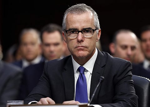 The termination is symbolic to an extent since McCabe had been on leave from the FBI since last January. (Photo | AP)