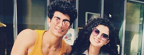 A file image of Palak Muchal's and her brother. (Photo | Twitter@Palash R Muchhal)