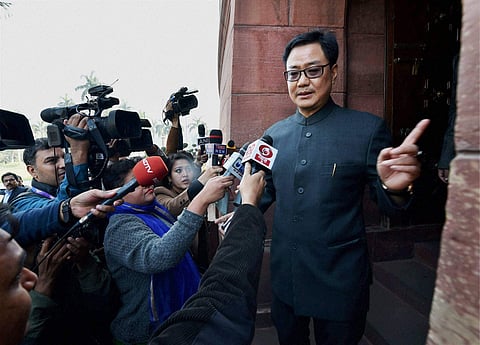 MoS for Home Kiren Rijiju. (File | PTI)