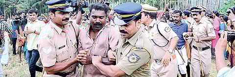 Police forcefully removing the Vayalkkili activists at Keezhattur in Kannur | File picture