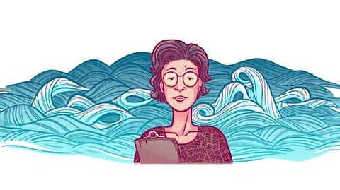 During a career spanning 35 years, Saruhashi received many awards. (Photo | Google doodle screengrab)