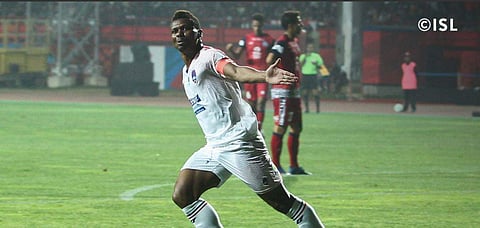 Delhi Dyanamos FC's Nigerian striker Kalu Uche has been roped in by ATK (Photo: Twitter/Indian Super League)