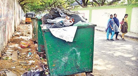Bulk dustbins encourage residents to dump unsegregated waste | D SAMPATHKUMAR