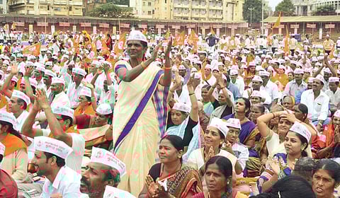 A Lingayat rally held at Nehru Stadium in Hubballi. (File image used for representational purpose only)