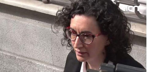 Catalan separatist leader Marta Rovira became the latest leading pro-independence figure to flee abroad to escape charges. (Twitter/Catalan News)