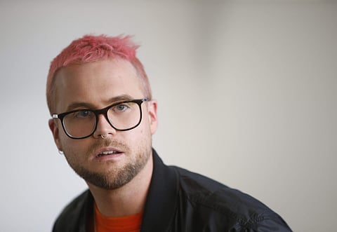 Whistleblower Christopher Wylie who alleges that the campaign for Britain to leave the EU cheated in the referendum in 2016, speaking at a lawyers office to the media in London, Monday, March 26, 2018. | AP