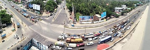 A panoramic view of Kundanoor Junction   Albin Mathew