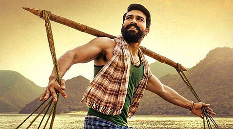 Ram Charan in Rangasthalam.