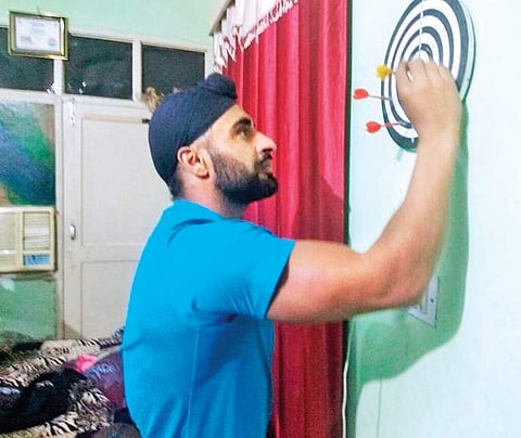 Davinder Singh Kang at his rented residence in Patiala | SHAN A S