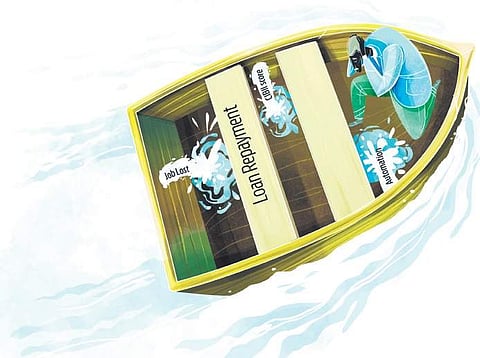 Fired techies on verge of turning bank defaulters