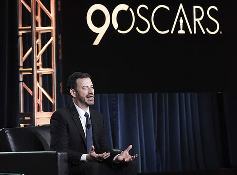 Jimmy Kimmel at the Oscars 2018. | Photo: AP