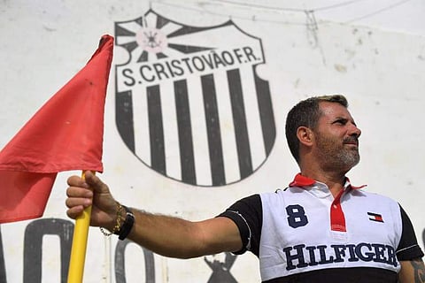 Antonio Carlos Dias, former professional footballer and manager of Sao Cristovao football club. | AFP