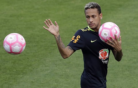 Neymar is recovering from a foot operation in Brazil. (Photo | AP)