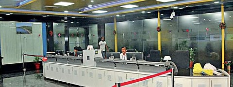 The hi-tech control room at Sharavati Hydel Power Project at Jog