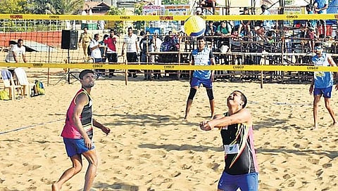 Most of the referees/officials for the nationals have been loaned from indoor volleyball