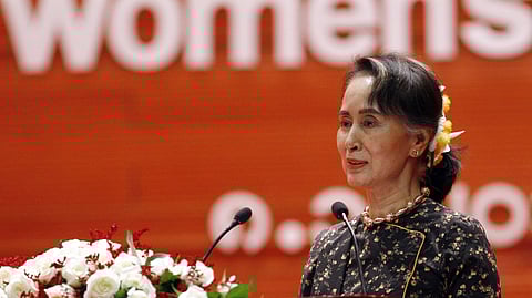 Suu Kyi, the daughter of Myanmar independence hero Aung San, became a champion of democracy almost by accident.