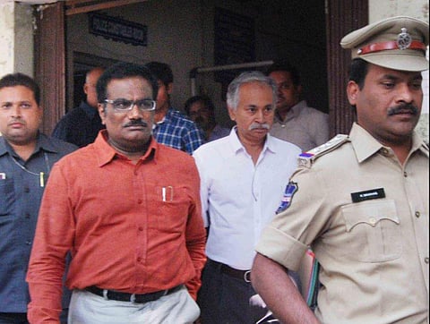 Two former UoH students were arrested for allegedly joining hands with Maoists to assassinate UoH VC Prof Appa Rao Podile (File | EPS)