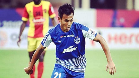 Udanta Kumam grabbed a goal and an assist during the match between Bengaluru FC and Gokulam Kerala FC. (Twitter | Bengaluru FC)