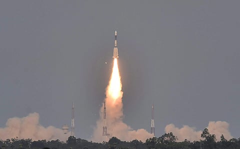 Communication from  GSAT-6A satellite was lost was on course for the final firing. (Photo: ISRO's GSLV-F08 carrying GSAT-6A communication satellite | PTI)
