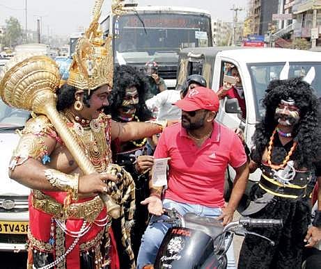 Traffic lessons from Yama and Chitragupta