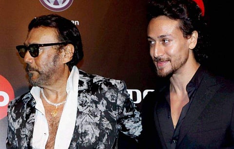 Actor Tiger Shroff (R) and his father Jackie Shroff (File | PTI)