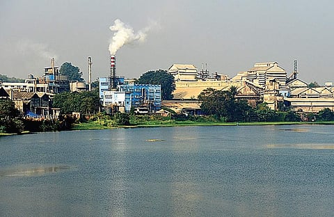 The industrial waste discharged by units has polluted the water bodies to a large extent |  Albin Mathew